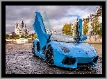 Panorama, Paryż, Aventador, Lamborghini, Parking